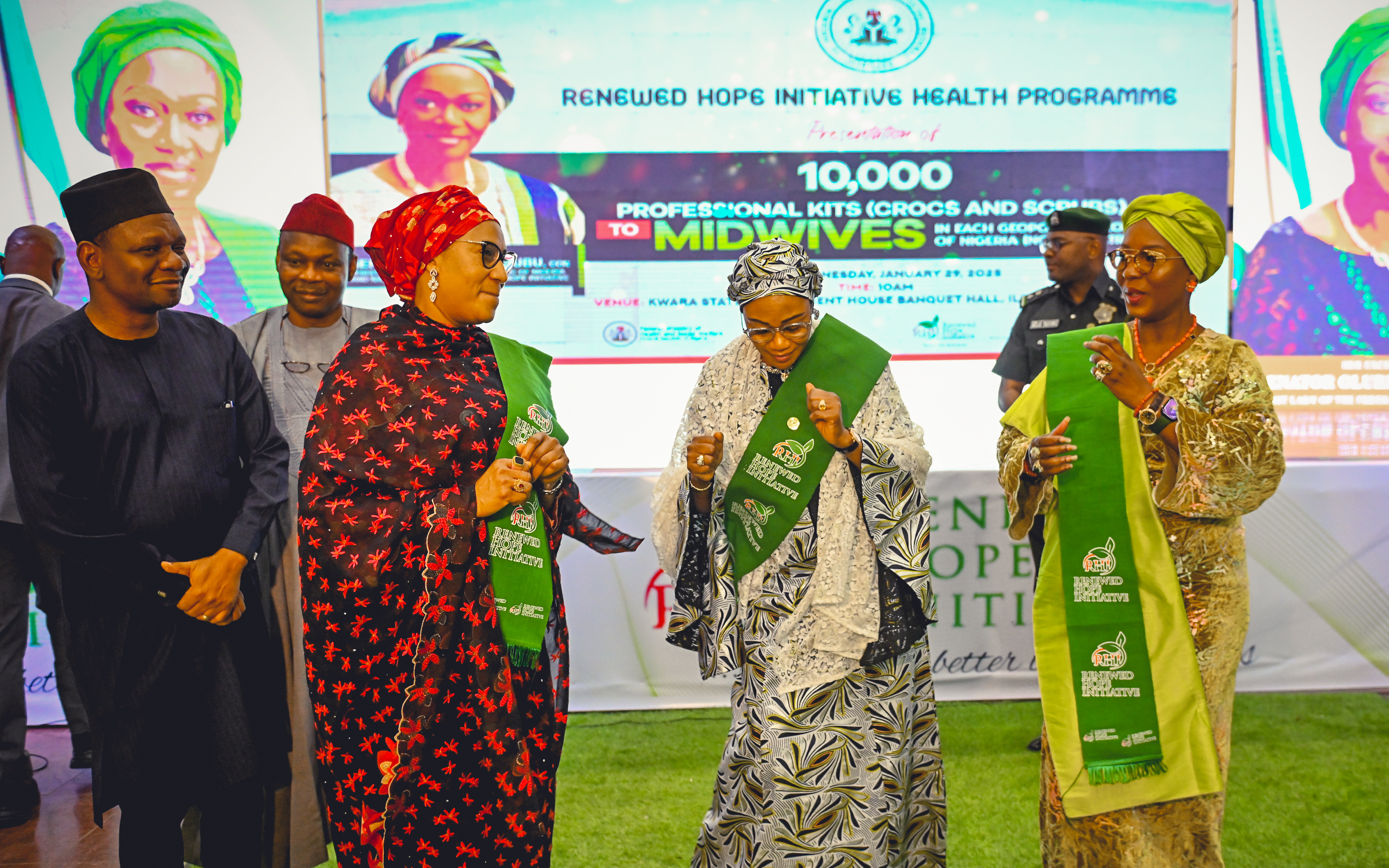 Her Excellency flags off distribution of RHI Professional Kits in Kwara State