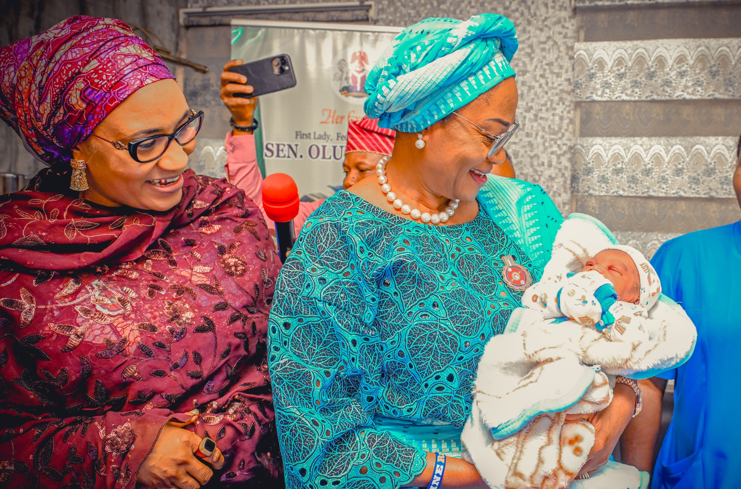 Her Excellency welcomes baby of the year in Abuja
