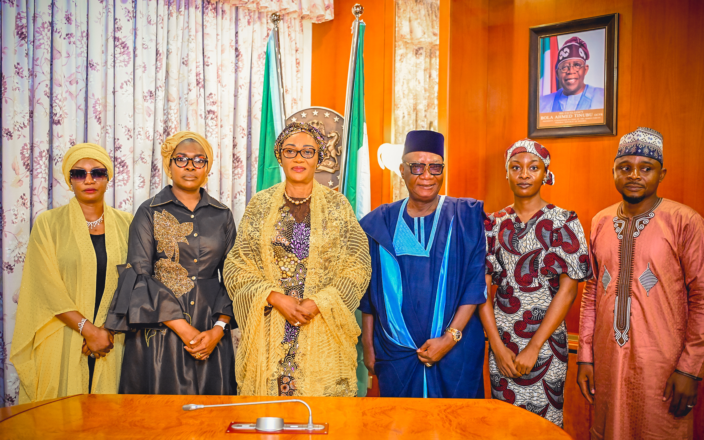 Her Excellency receives management of Leadership Newspaper