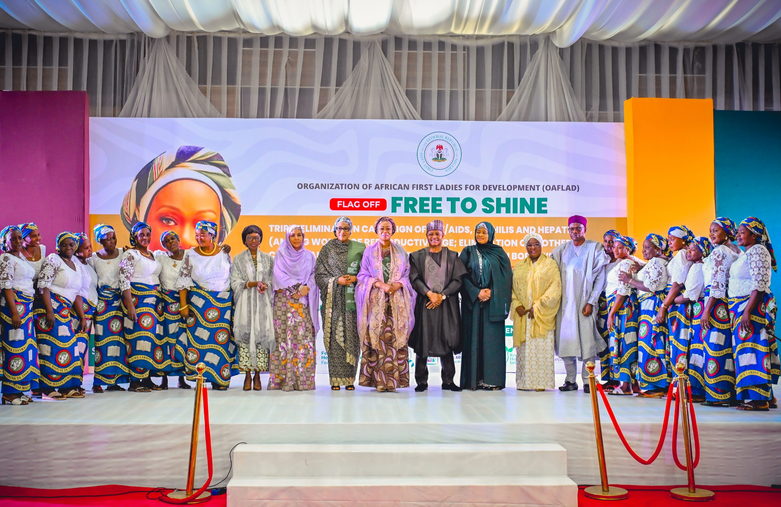 Her Excellency flags off Free to Shine campaign in North West, Kaduna State