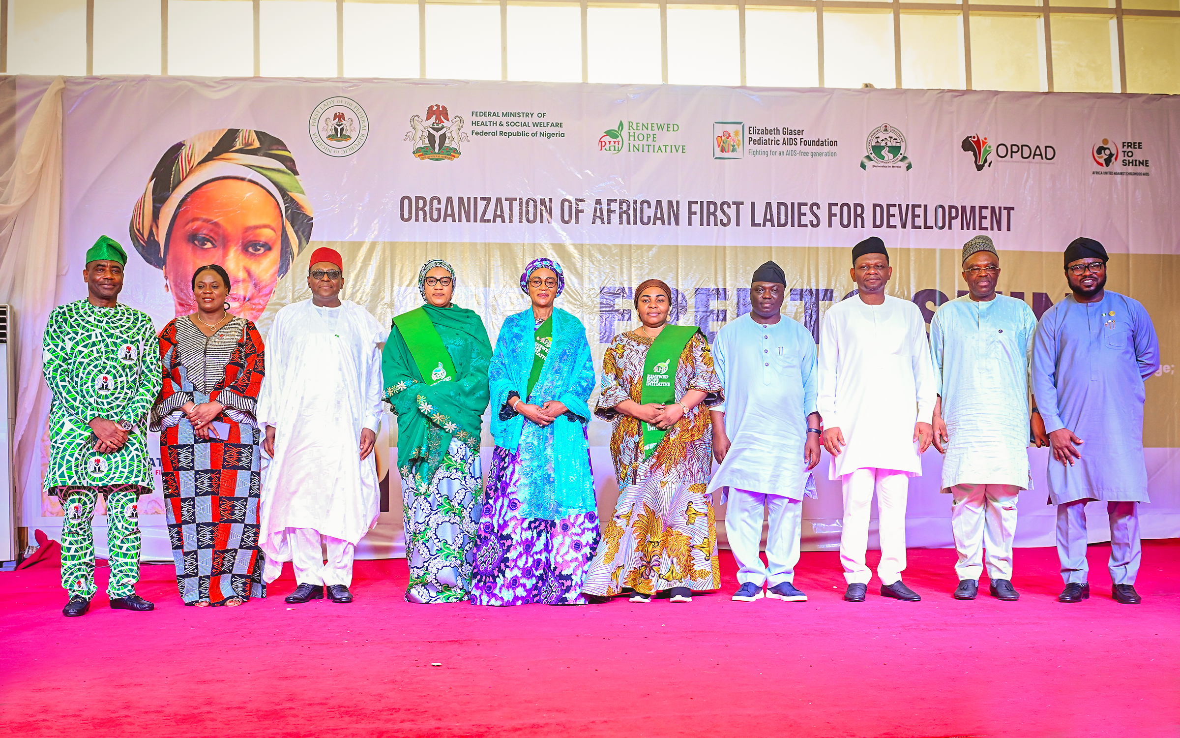 Her Excellency launches Free to Shine Campaign in Jalingo, Taraba State