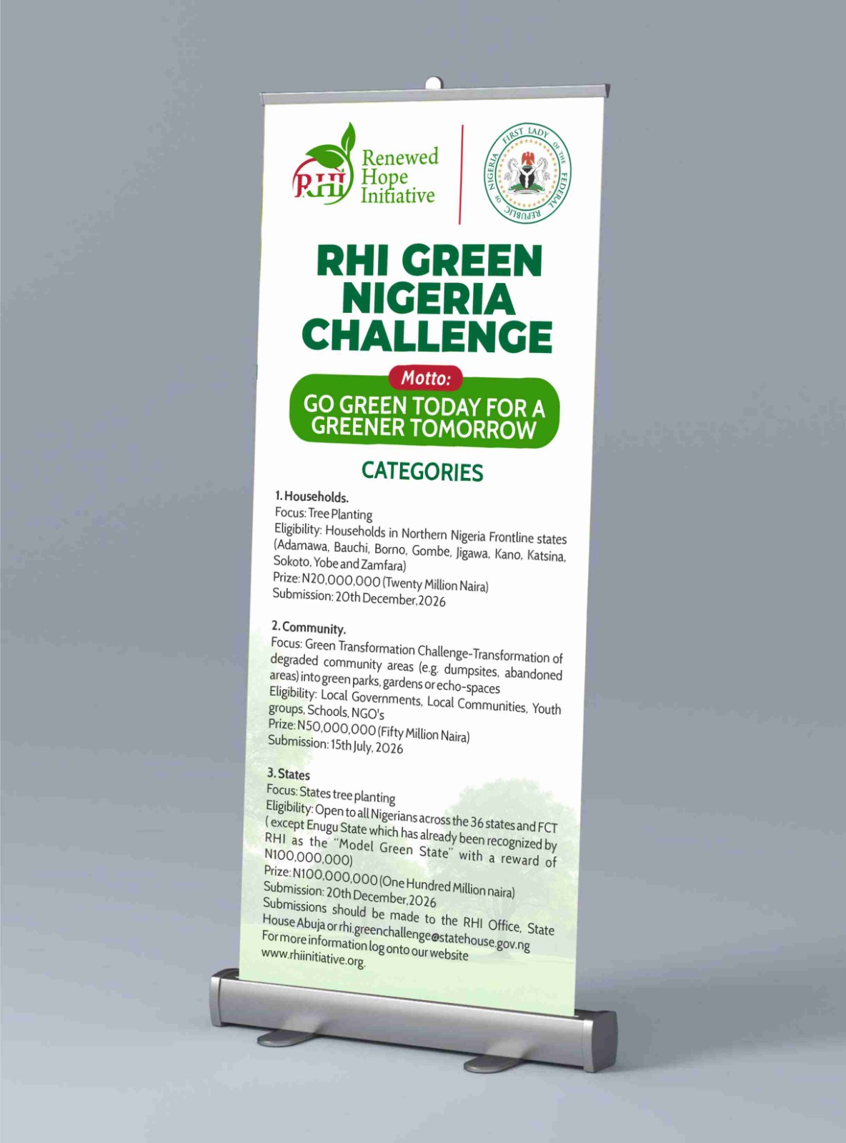 RHI Green Nigeria Challenge official flyer
