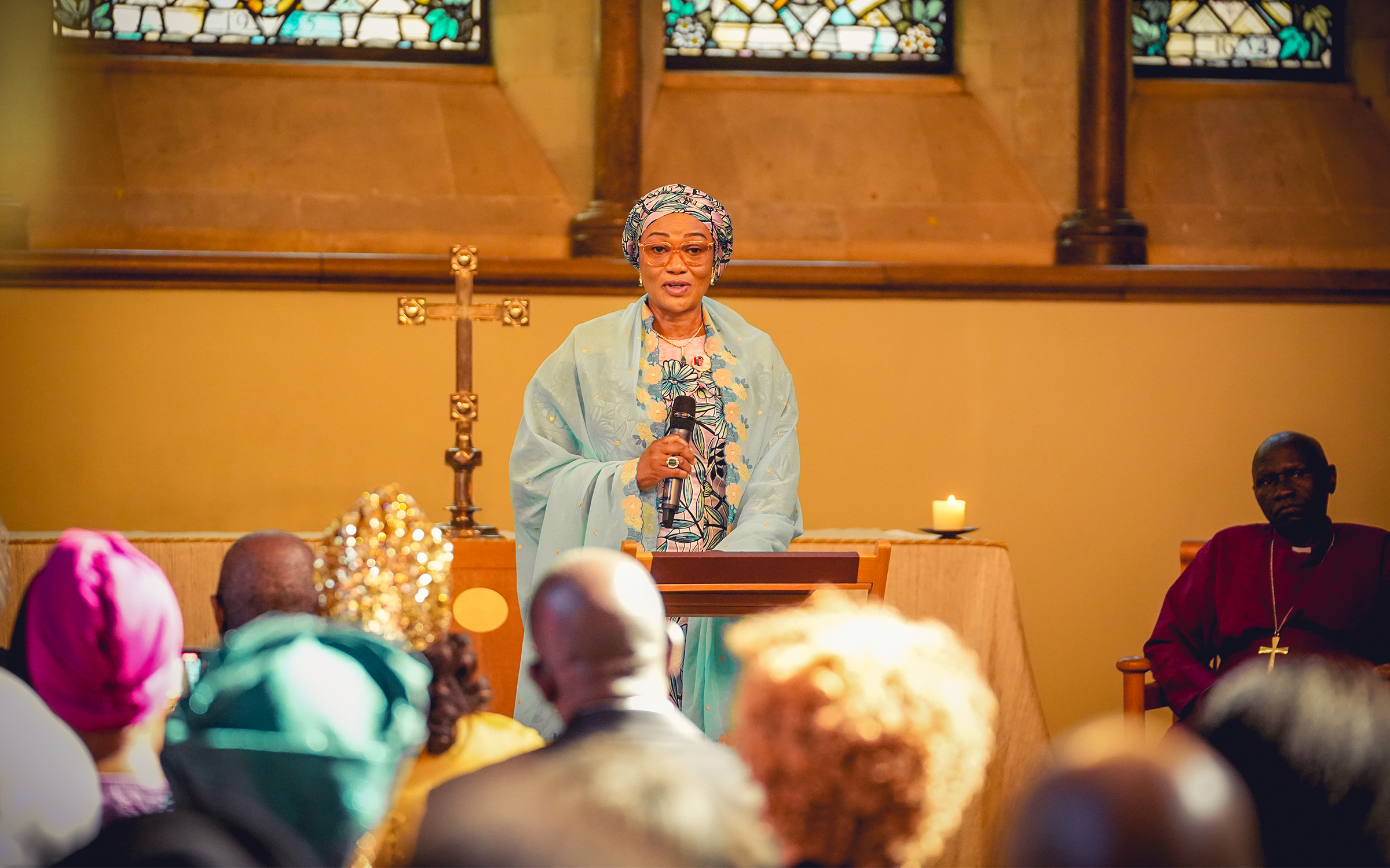 First Lady of Nigeria Senator Oluremi Tinubu giving her reflections at Lambeth Palace, resident of Archbishop of Canterbury, on the sidelines of the 2 day official visit of the Nigerias President Bola Ahmed Tinubu to the United Kingdom on Thursday 19th March 2026